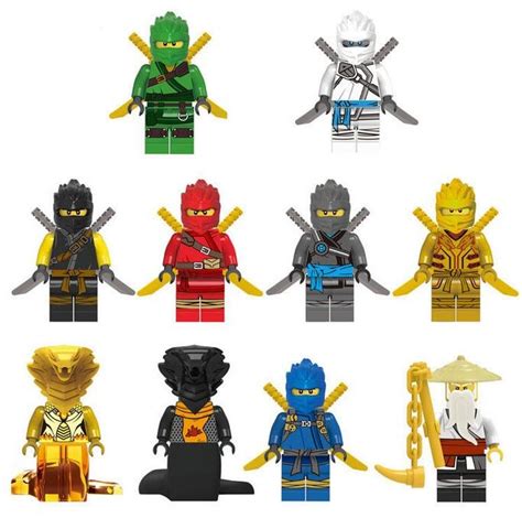 Ninjago Gold Snake Emperor Minifigures Lego Compatible Toy