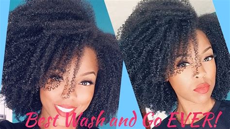 best wash and go ever on 4b 4c natural hair youtube