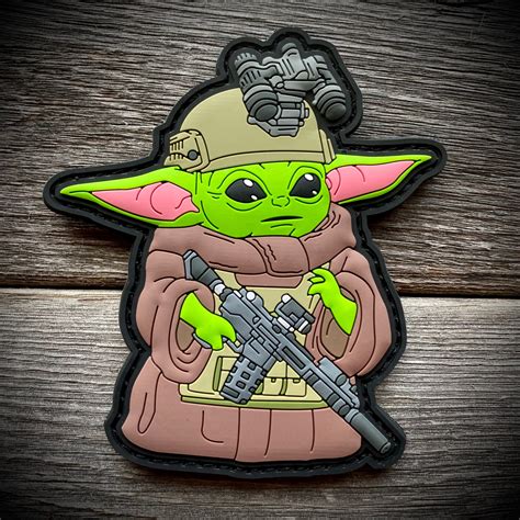 Baby Grunt 20 Tactical Pvc Patch Grogu Baby Yoda Etsy