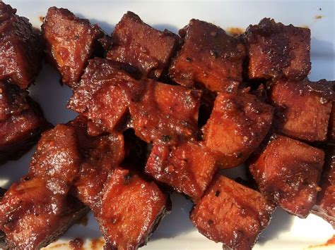Smoked Spam Burnt Ends On A Pellet Grill Traeger Pit Boss Z Grills