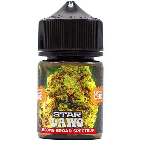 Orange County Broad Spectrum And Terpenes Cbd Vape Juice Star Dawg 50ml