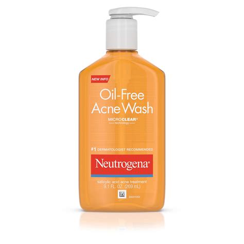 Neutrogena Oil Free Acne Fighting Face Wash Daily Cleanser With Salicylic Acid Acne Treatment