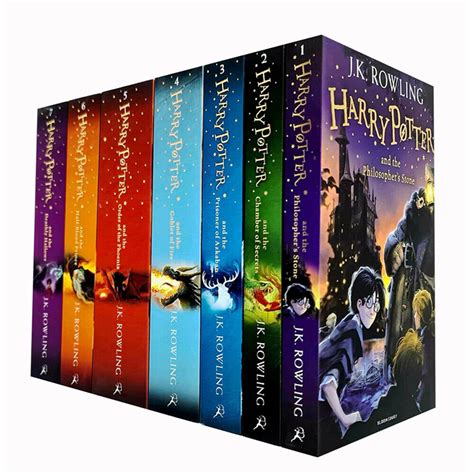 Harry Potter Complete Full 7 Books Childrens Box Set Collection By J K