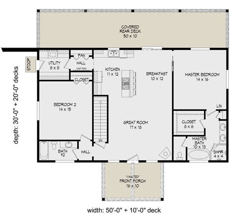 House Plan Traditional Plan Square Feet Bedrooms Bathrooms Rectangle