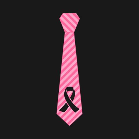 Pink Ribbon Tie Breast Cancer Awareness Hope Courage T Womens Tee