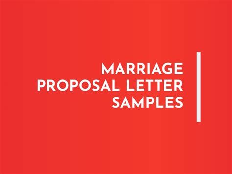 Marriage Proposal Letter Formats 6 Sample Templates Writolaycom