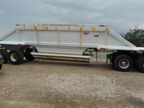 2012 Hawco Steel Bottom Dump Trailer Walking Beam For Sale Ogden