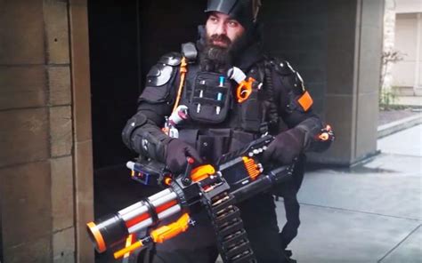 This Diy Nerf Rival Minigun Spits Out Foam Balls At 20 Roundssec Shouts