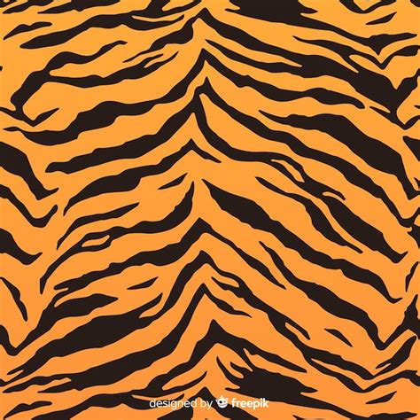 Tiger Stripes Pattern Free Vector