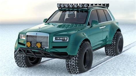 A Designer Reimagines The Rolls Royce Cullinan As A Luxe Monster Truck