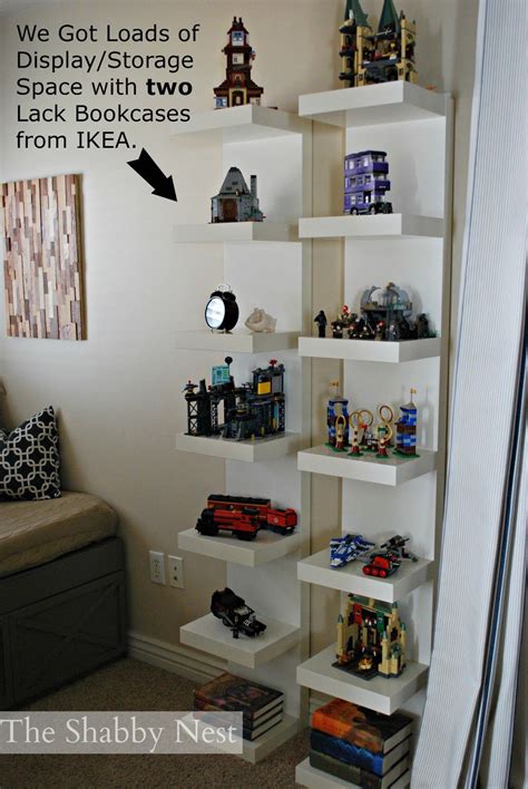 Choosing neutral colors like black and white is fine. IKEA Boys lego Bedroom Ideas | We used LACK bookcases to ...