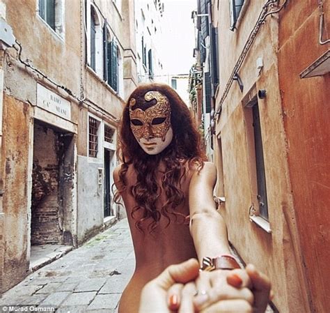 murad osmann photographer s amazing pictures of girlfriend leading him by the hand around the