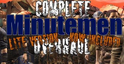 Fallout 4 Minutemen Overhaul Mod