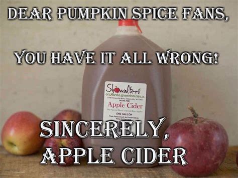 Apple Cider Over Pumpkin Spice Any Day Pumpkin Spice Apple Cidar