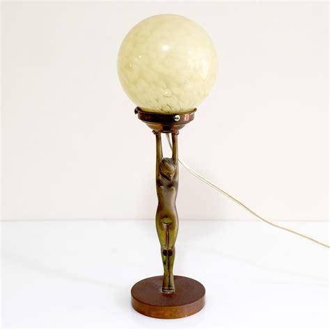 Art Deco Cast Brass Diana Lamp Lot Allbids