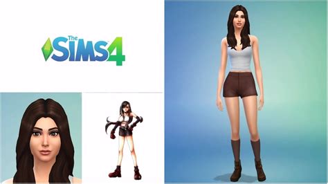 The Sims 4 Cas Tifa Lockhart Ff7 Youtube