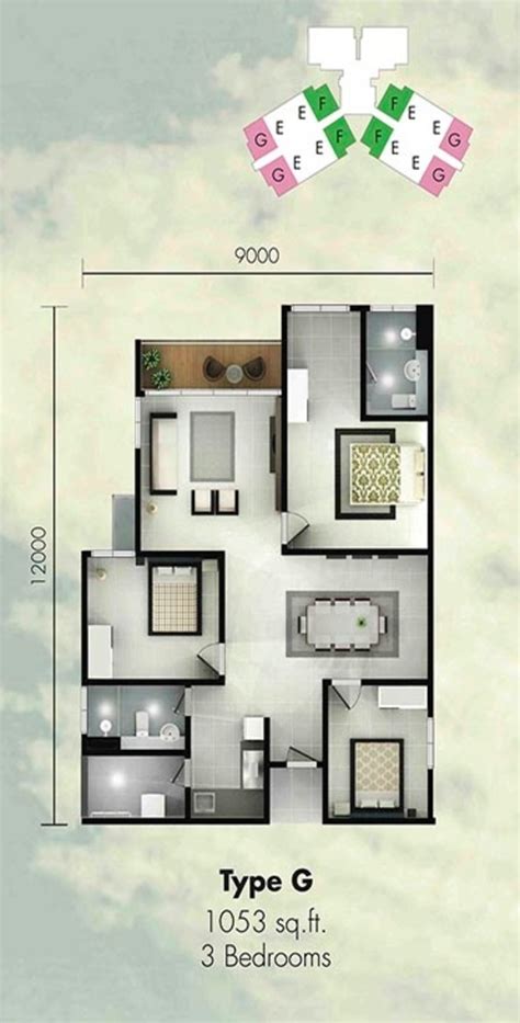 20x65 1800sqft 4.setia tropika cluster house corner unit. Sky Peak Residences For Sale In Setia Tropika | PropSocial