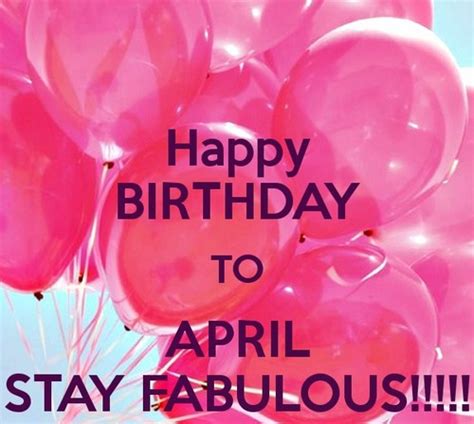 Happy Birthday April Wishesgreeting