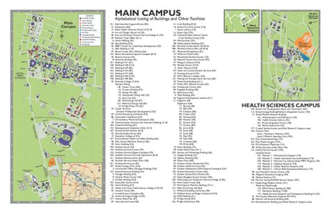East Carolina University Campus Map Map Vector