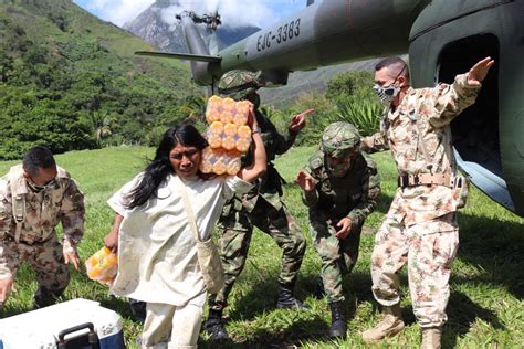 ejército nacional entrega ayudas humanitarias en resguardo indígena kogui