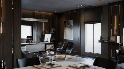 Dark Luxury Ceo Office Behance
