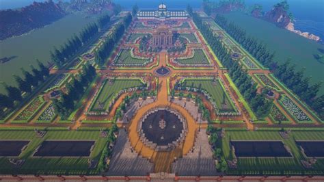 An Aerial View Of A Large Garden With Lots Of Trees And Plants In The