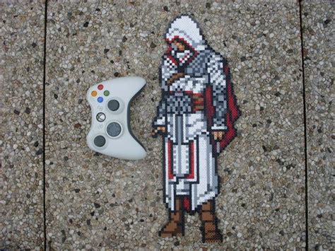 Assassin S Creed Brotherhood Ezio Perler Bead Perler Bead Art Perler