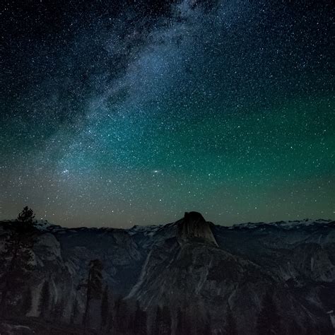 Wallpaper Weekends Night Sky Over Yosemite For Mac Ipad Iphone And