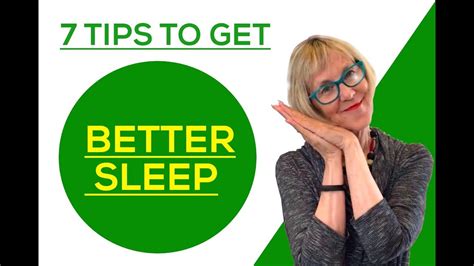 7 tips to get better sleep youtube
