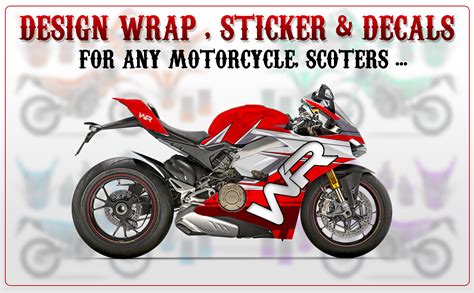 sticker design for motorcycle motorcycle wrap decal and vinyl sticker design royalty free