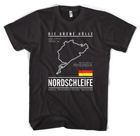 2019 New Short Sleeve Casual Nurburgring Grand Prix T Shirt Racing