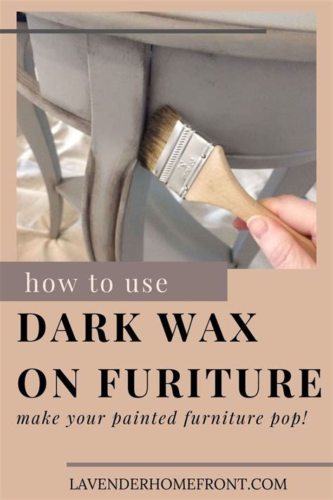 Antiquing Wax Being Used On A Piece Of Chalk Painted Furniture Waxing