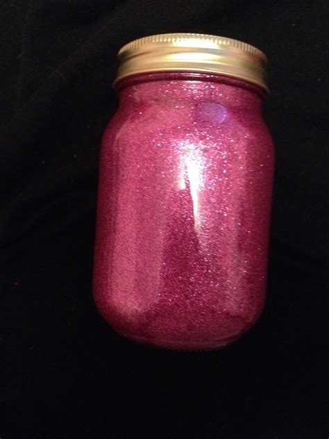 Put Mod Podge On The Inside Of A Mason Jar Add Glitter And Shake