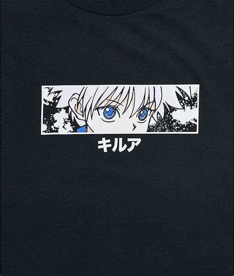 Hypland X Hunter X Hunter Killua Eye Black Tshirt In 2020 Hxh Shirt