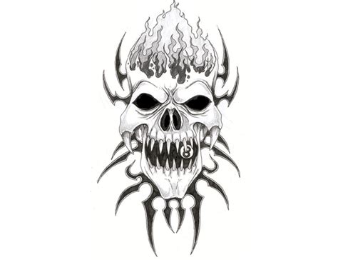 Evil Skull Tattoo Designs Free Download Clip Art Free Clip Art On