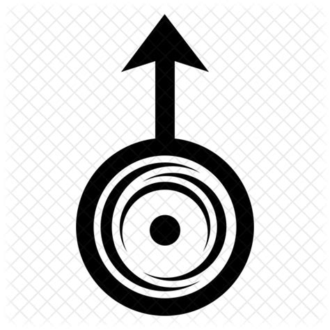 Uranus Symbol Icon Download In Glyph Style
