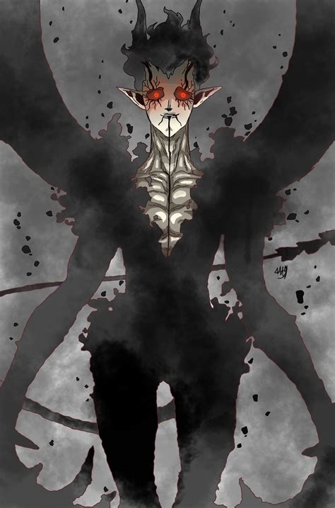 Drawing Asta Demon Gambar Black Clover