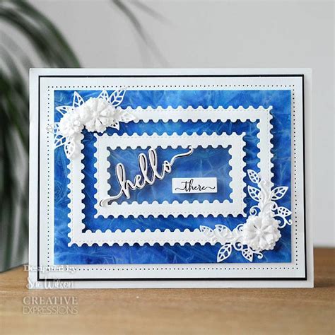 Creative Expressions Sue Wilson Bold Shadowed Sentiments Hello Craft