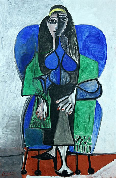 Picasso Seated Woman With Green Scarf Pablo Picasso 1881 Flickr