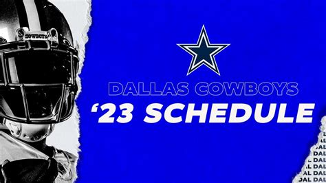 Nfl Releases Full 2023 Dallas Cowboys Schedule Rcowboys