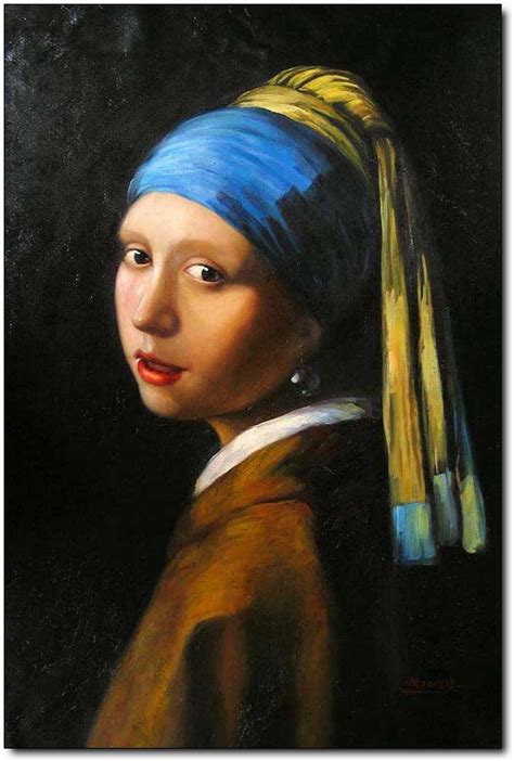 Woman Oil Paintingportraits Oil Painting Girl With A Pearl Earring By