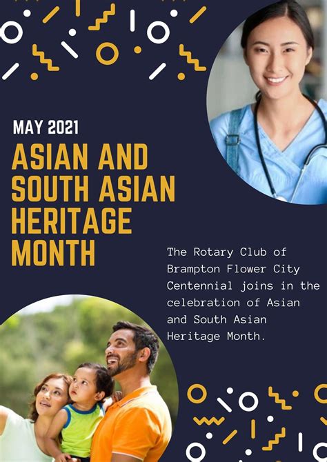 asian and south asian heritage month rotary club of brampton flower city centennial