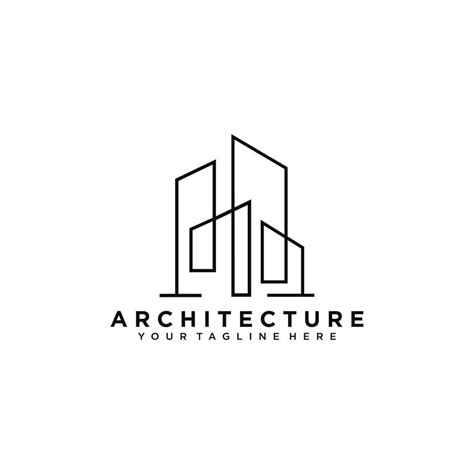 Architecture Logo Design Vector Construction Company Brand Design
