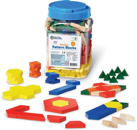Learning Resources Ler0289 Parquetry Blocks Activity Set Toys And Games