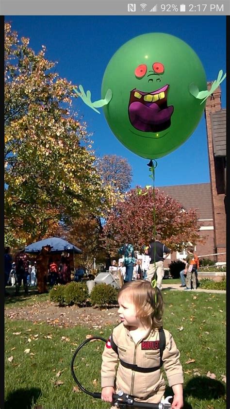 Slimer Balloon Diy Bøø Halloween Toddler Ghostbuster Costume