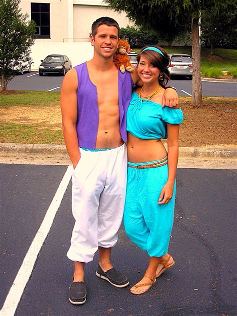 Aladdin And Jasmine Couples Costume Idea Couples Costumes Couple Halloween Jasmine Costume