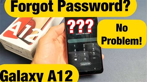 Galaxy A12 Forgot Password Pattern Or Pin Factory Reset Youtube