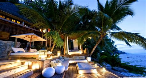 Tropical Beach Resort Hd Desktop Wallpaper High Definition Palm Trees