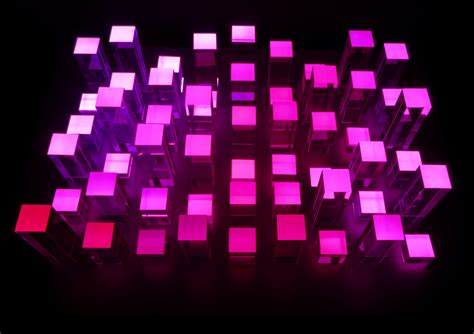 Pink Thing Of The Day Pink Light Installation By Jim Campbell The