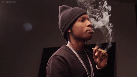 Asap Rocky Smoking  Find And Share On Giphy